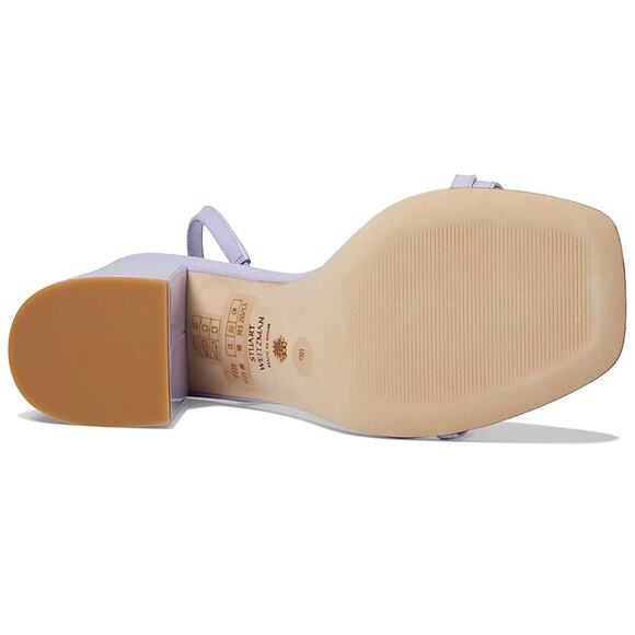 Stuart Weitzman Womens Soiree 85 Block Heeled Sandal US 9.5 B Purple Leather NIB - Picture 3 of 14